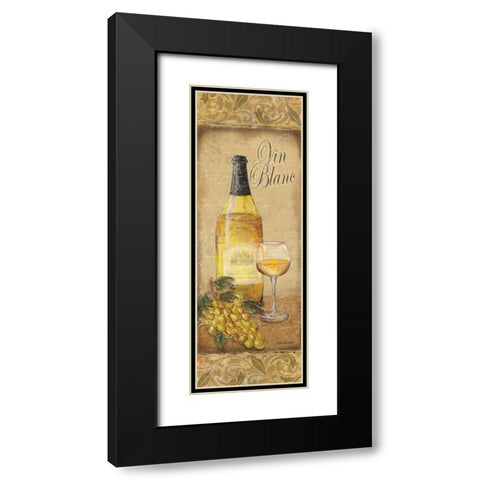 Vin Blanc Black Modern Wood Framed Art Print with Double Matting by Williams, Todd
