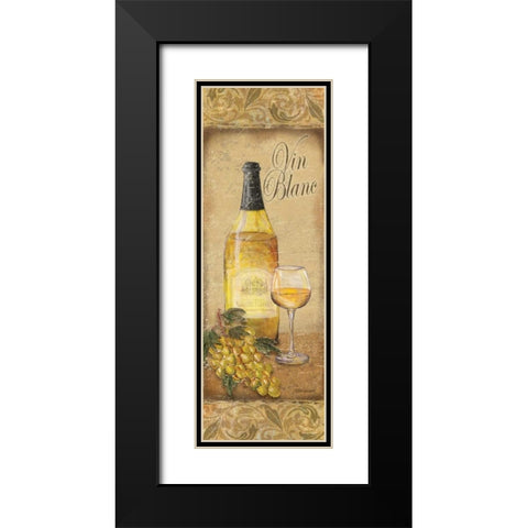 Vin Blanc Black Modern Wood Framed Art Print with Double Matting by Williams, Todd