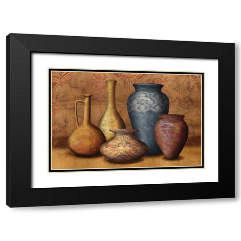 World Vessels Black Modern Wood Framed Art Print with Double Matting by Williams, Todd