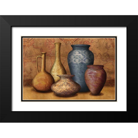 World Vessels Black Modern Wood Framed Art Print with Double Matting by Williams, Todd