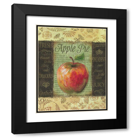 Apple Pie Black Modern Wood Framed Art Print with Double Matting by Williams, Todd