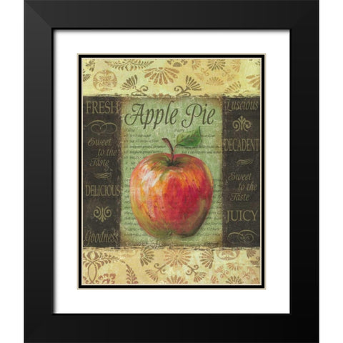 Apple Pie Black Modern Wood Framed Art Print with Double Matting by Williams, Todd
