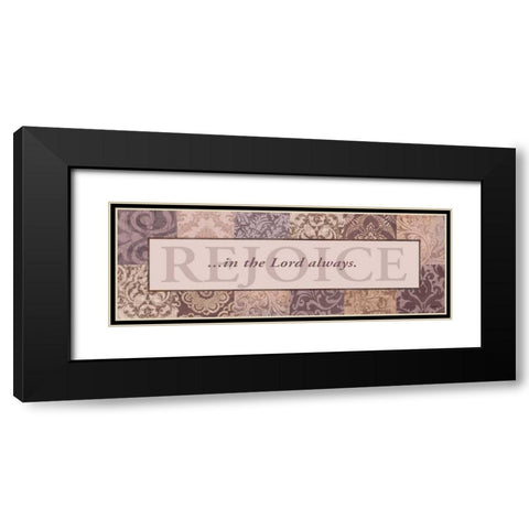 Rejoice Black Modern Wood Framed Art Print with Double Matting by Williams, Todd