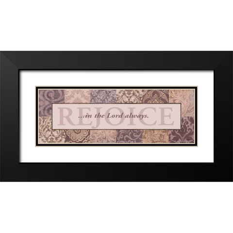 Rejoice Black Modern Wood Framed Art Print with Double Matting by Williams, Todd