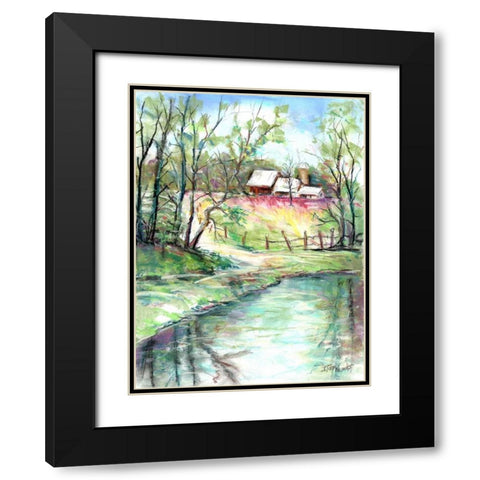 George Washington Carver Pond Black Modern Wood Framed Art Print with Double Matting by Williams, Todd