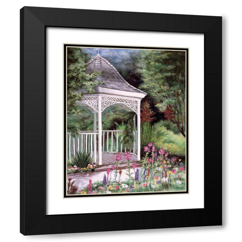 Garden Retreat I Black Modern Wood Framed Art Print with Double Matting by Williams, Todd