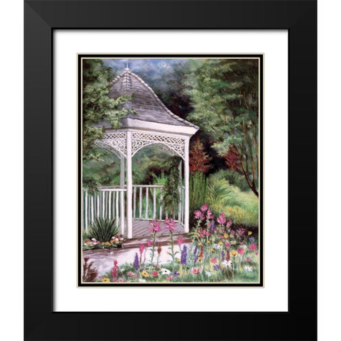 Garden Retreat I Black Modern Wood Framed Art Print with Double Matting by Williams, Todd