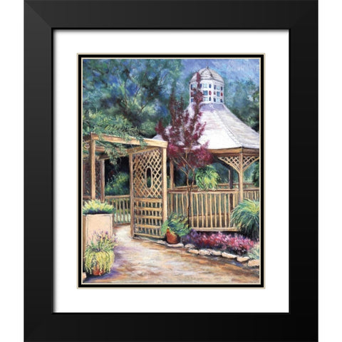 Garden Retreat II Black Modern Wood Framed Art Print with Double Matting by Williams, Todd