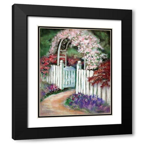 Garden Retreat III Black Modern Wood Framed Art Print with Double Matting by Williams, Todd