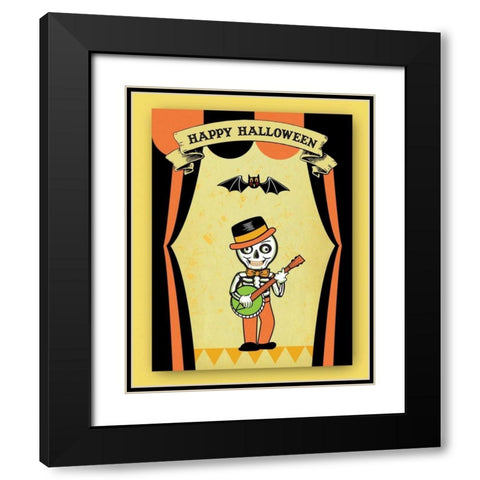 Dr. Crow II Black Modern Wood Framed Art Print with Double Matting by Woo, Teresa