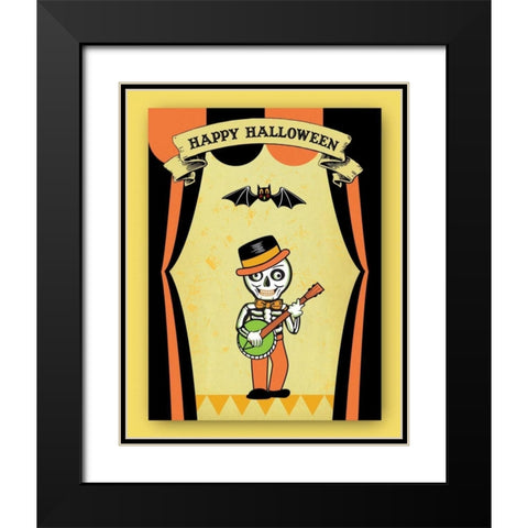 Dr. Crow II Black Modern Wood Framed Art Print with Double Matting by Woo, Teresa