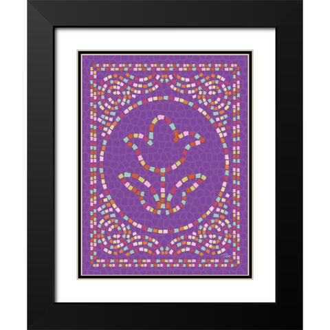 Macedonia Modern II Black Modern Wood Framed Art Print with Double Matting by Woo, Teresa