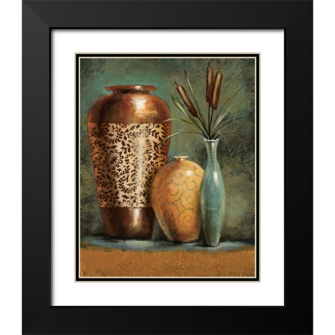 Persian Gardens I Black Modern Wood Framed Art Print with Double Matting by Werbelow, Selina