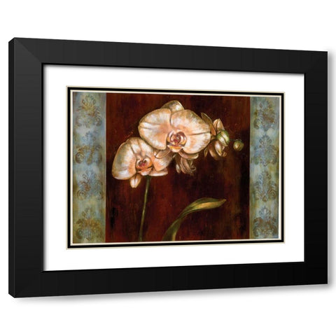 Greige I Black Modern Wood Framed Art Print with Double Matting by Werbelow, Selina
