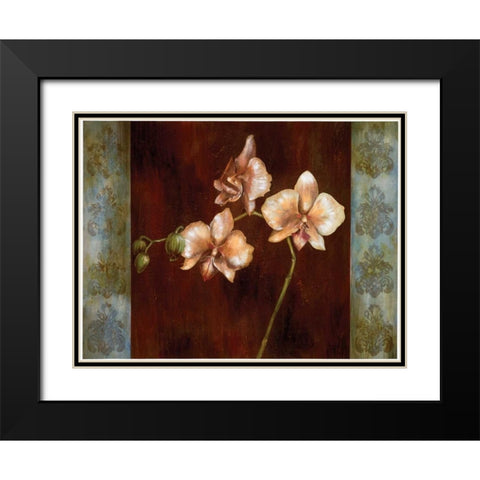 Greige II Black Modern Wood Framed Art Print with Double Matting by Werbelow, Selina