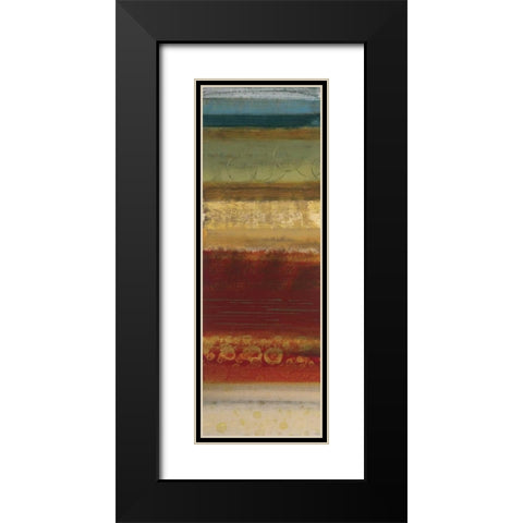Serrate II Black Modern Wood Framed Art Print with Double Matting by Werbelow, Selina