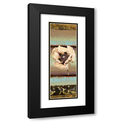 Elemental Poppy I Black Modern Wood Framed Art Print with Double Matting by Werbelow, Selina