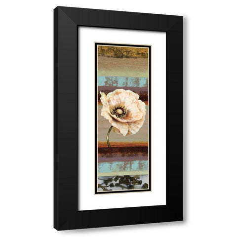 Elemental Poppy II Black Modern Wood Framed Art Print with Double Matting by Werbelow, Selina