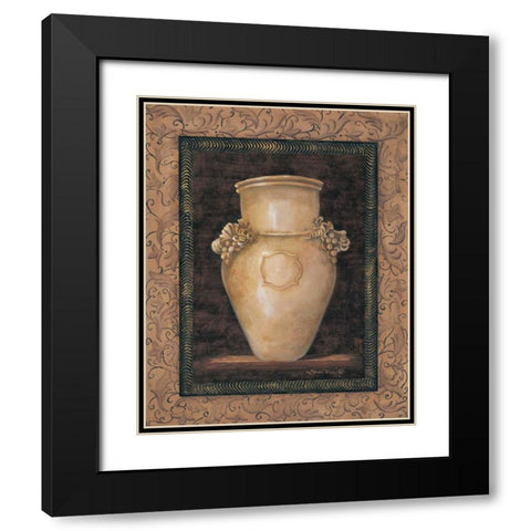 Ancient Pottery II Black Modern Wood Framed Art Print with Double Matting by Wacaster, Linda