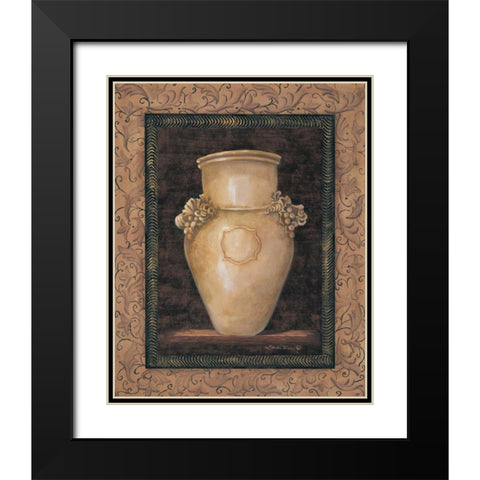 Ancient Pottery II Black Modern Wood Framed Art Print with Double Matting by Wacaster, Linda