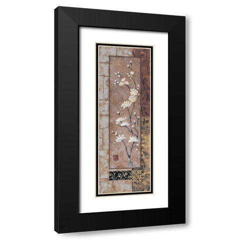 Peace Black Modern Wood Framed Art Print with Double Matting by Wacaster, Linda