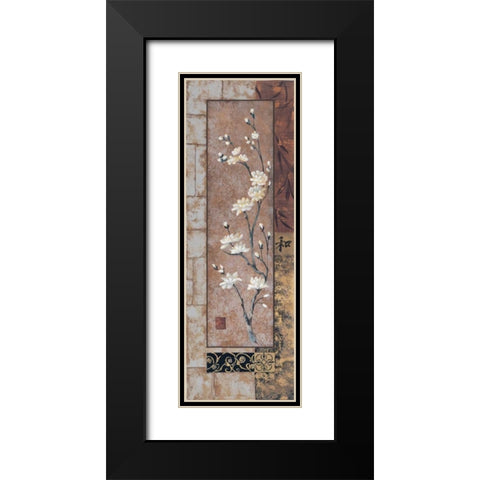 Peace Black Modern Wood Framed Art Print with Double Matting by Wacaster, Linda