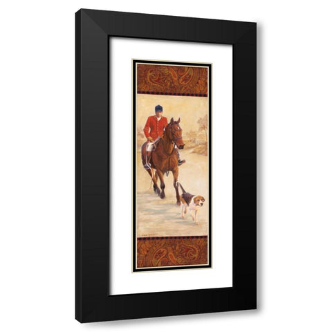 On the Hunt I Black Modern Wood Framed Art Print with Double Matting by Wacaster, Linda