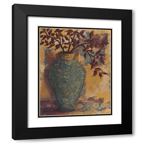 Autumn Arranged I Black Modern Wood Framed Art Print with Double Matting by Wacaster, Linda