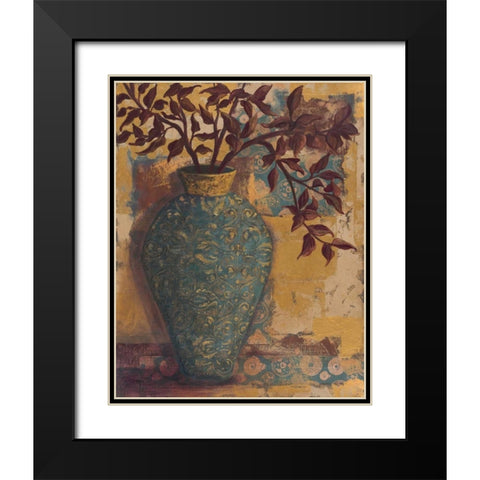 Autumn Arranged I Black Modern Wood Framed Art Print with Double Matting by Wacaster, Linda