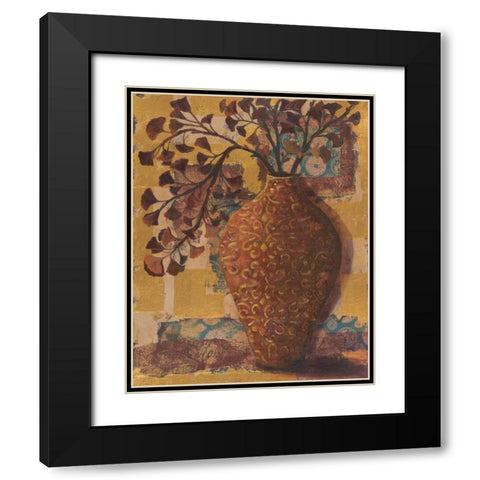 Autumn Arranged II Black Modern Wood Framed Art Print with Double Matting by Wacaster, Linda