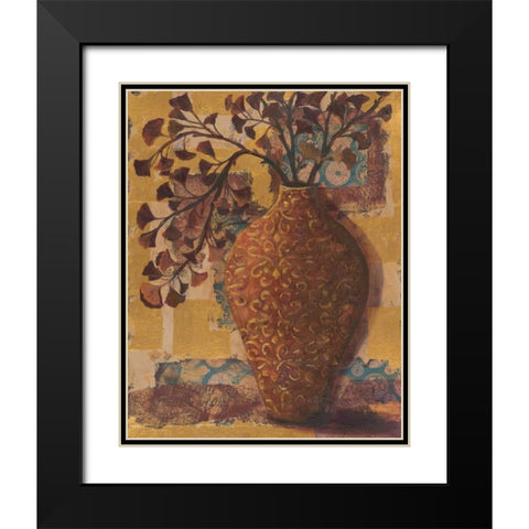 Autumn Arranged II Black Modern Wood Framed Art Print with Double Matting by Wacaster, Linda