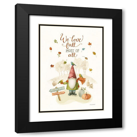 Pumpkin Patch II Black Modern Wood Framed Art Print with Double Matting by Audit, Lisa
