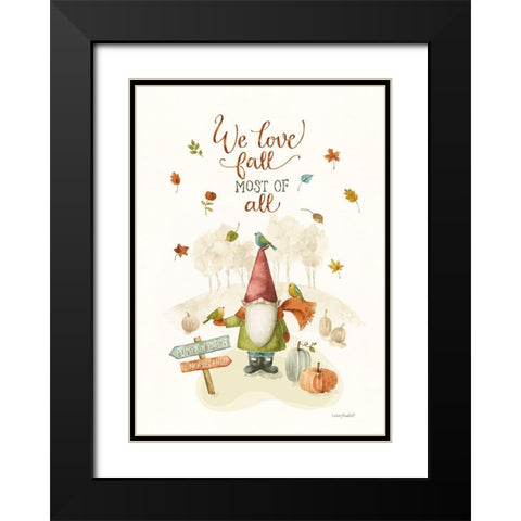 Pumpkin Patch II Black Modern Wood Framed Art Print with Double Matting by Audit, Lisa