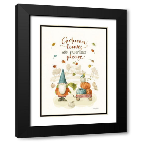 Pumpkin Patch III Black Modern Wood Framed Art Print with Double Matting by Audit, Lisa