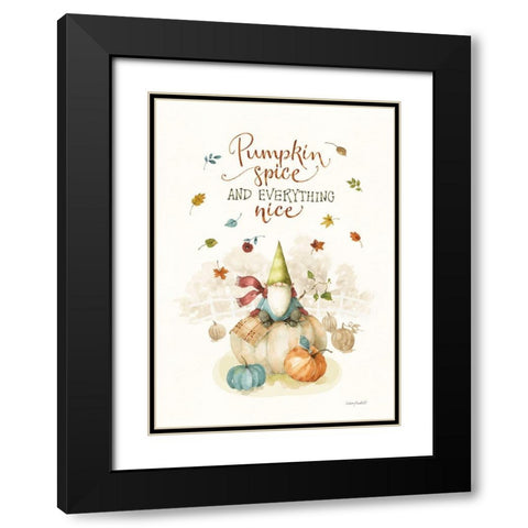 Pumpkin Patch V Black Modern Wood Framed Art Print with Double Matting by Audit, Lisa