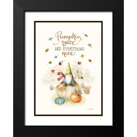 Pumpkin Patch V Black Modern Wood Framed Art Print with Double Matting by Audit, Lisa