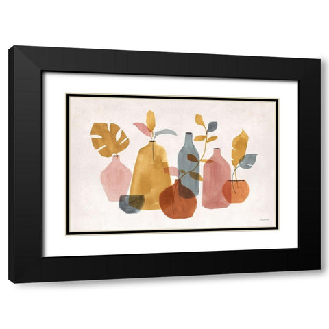 Terracotta 01 Black Modern Wood Framed Art Print with Double Matting by Audit, Lisa