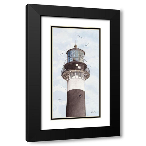Cape Canaveral Lighthouse - Fl. Black Modern Wood Framed Art Print with Double Matting by Rizzo, Gene