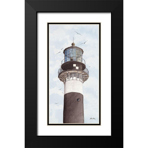 Cape Canaveral Lighthouse - Fl. Black Modern Wood Framed Art Print with Double Matting by Rizzo, Gene