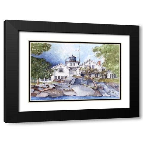 Noank - Connecticut Black Modern Wood Framed Art Print with Double Matting by Rizzo, Gene