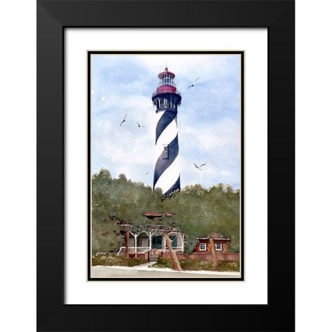 St. Augustine, Florida Black Modern Wood Framed Art Print with Double Matting by Rizzo, Gene