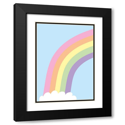Above the Clouds Black Modern Wood Framed Art Print with Double Matting by Hollie, Jasmine