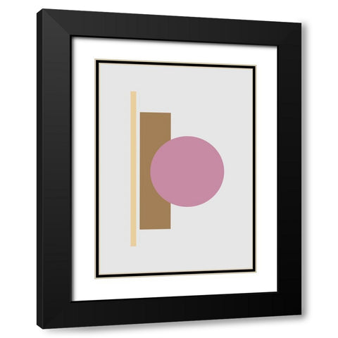 Balance No.1 Black Modern Wood Framed Art Print with Double Matting by Ratcliffe, Tiffany