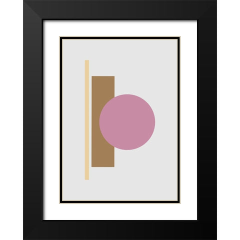 Balance No.1 Black Modern Wood Framed Art Print with Double Matting by Ratcliffe, Tiffany