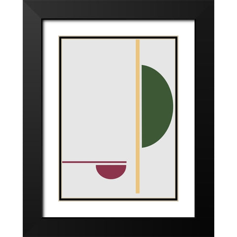 Balance No.4 Black Modern Wood Framed Art Print with Double Matting by Ratcliffe, Tiffany