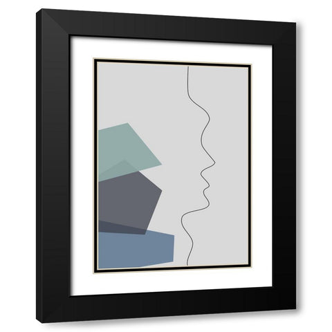 In Your Thoughts No.2 Black Modern Wood Framed Art Print with Double Matting by Ratcliffe, Tiffany