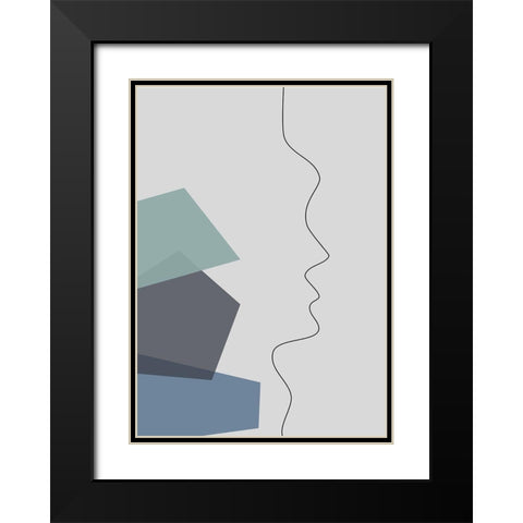 In Your Thoughts No.2 Black Modern Wood Framed Art Print with Double Matting by Ratcliffe, Tiffany