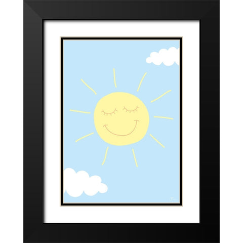 Sunshine Black Modern Wood Framed Art Print with Double Matting by Hollie, Jasmine