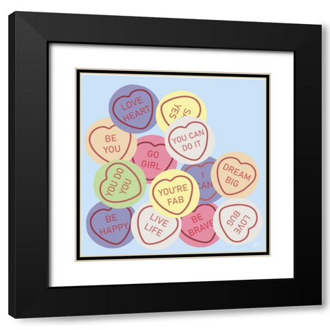 Youre Fab Black Modern Wood Framed Art Print with Double Matting by Hollie, Jasmine