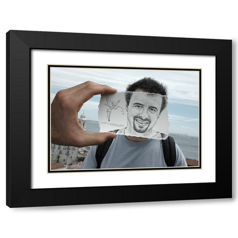 Pencil Vs Camera 25 - Fairy Black Modern Wood Framed Art Print with Double Matting by Heine, Ben